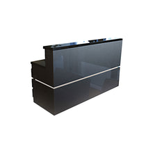 Load image into Gallery viewer, Innov Line Collection Reception Table 03 Onyx Black Front Perspective
