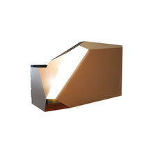 Load image into Gallery viewer, Innov Slice Collection Reception Table Bronze Gold Front Perspective