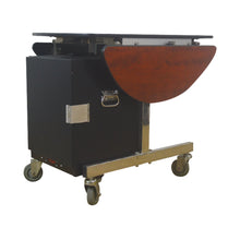 Load image into Gallery viewer, Novox Room Service Trolley Dual-Fold Perspective with Hot Box / Food Warmer
