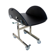 Load image into Gallery viewer, Novox Room Service Trolley Tri-Fold Black Leather Perspective Flaps Up
