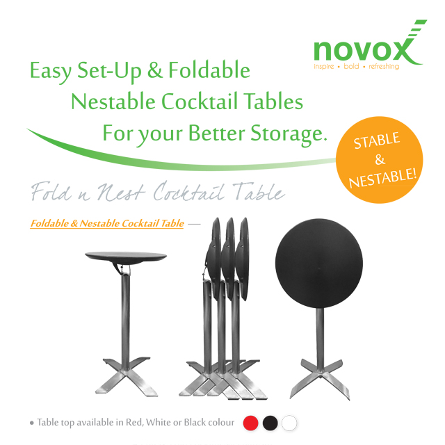 Novox Fold & Nest Cocktail Table 2017 640x640px